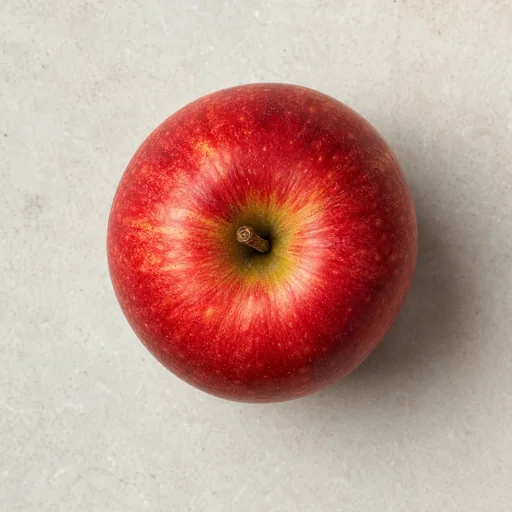 A whole red apple