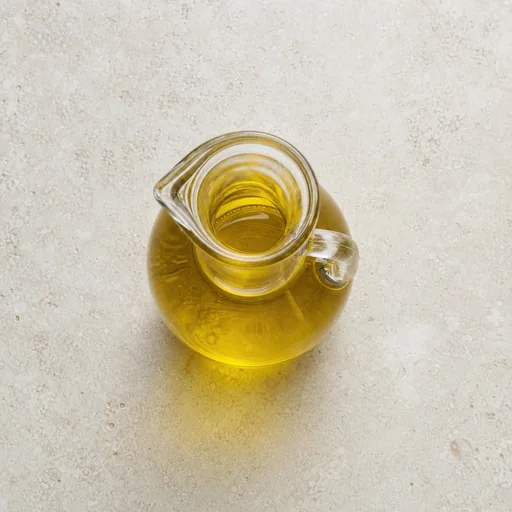 Olive oil in a glass cruet